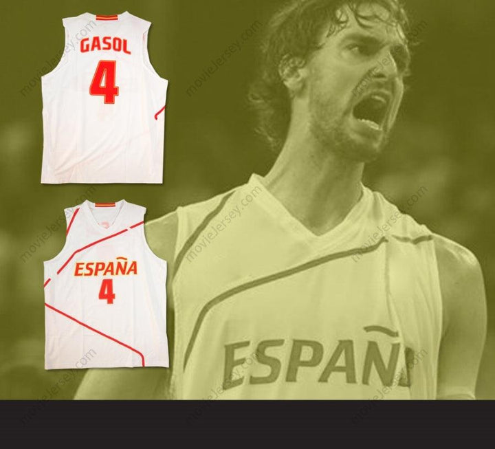 CUSTOM ANY Name Number PAU GASOL ESPANA BASKETBALL JERSEY ANY PLAYER OR NUMBER Top Stitched S-6XL