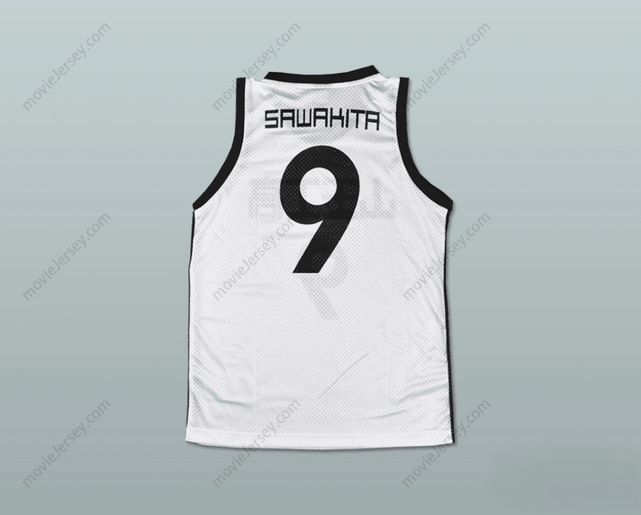 CUSTOM ANY Name Number SLAM DUNK SANNOH 9 SAWAKITA EIJI BASKETBALL JERSEY MANGA Top Stitched S-6XL