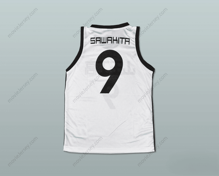 CUSTOM ANY Name Number SLAM DUNK SANNOH 9 SAWAKITA EIJI BASKETBALL JERSEY MANGA Top Stitched S-6XL