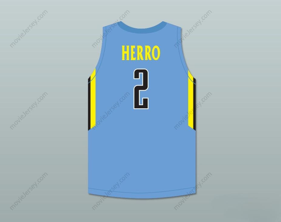 CUSTOM ANY Name Number TYLER HERRO 2 PLAYGROUND ELITE AAU LIGHT BLUE BASKETBALL JERSEY WITH PATCH Top Stitched S-6XL