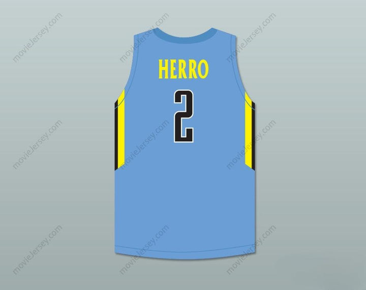 CUSTOM ANY Name Number TYLER HERRO 2 PLAYGROUND ELITE AAU LIGHT BLUE BASKETBALL JERSEY WITH PATCH Top Stitched S-6XL