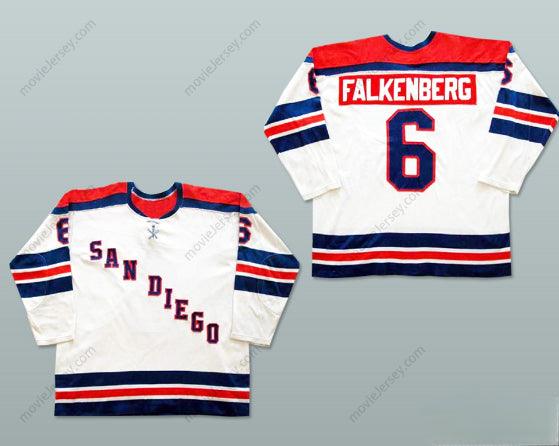Custom Any Name Number Bob Falkenberg San Diego Mariners Hockey JerseyTop Stitched S-6XL