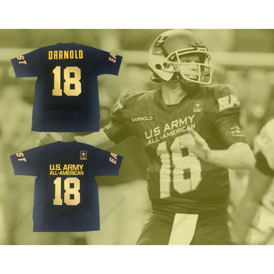 CUSTOM ANY Name Number SAM DARNOLD 18 U.S. ARMY HIGH SCHOOL ALL-AMERICAN EAST BLACK FOOTBALL JERSEY Top Stitched S-6XL