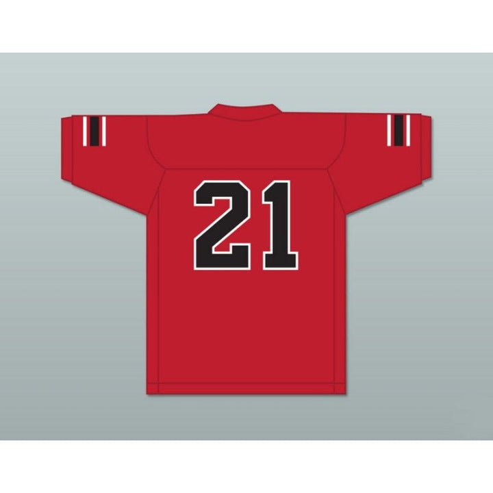 CUSTOM ANY Name Number RYAN LEE 21 EMCC LIONS FOOTBALL JERSEY INCLUDES PATCHES Top Stitched S-6XL