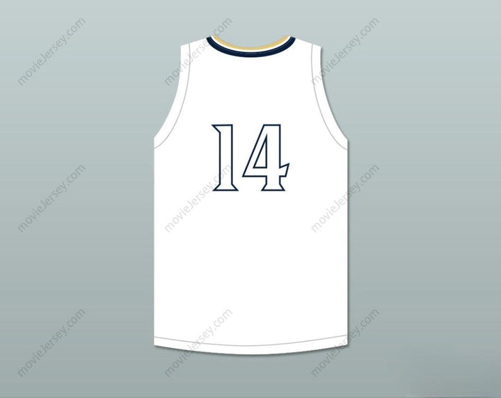 CUSTOM ANY Name Number PLAYER 14 WHITNALL HIGH SCHOOL FALCONS WHITE BASKETBALL JERSEY Top Stitched S-6XL