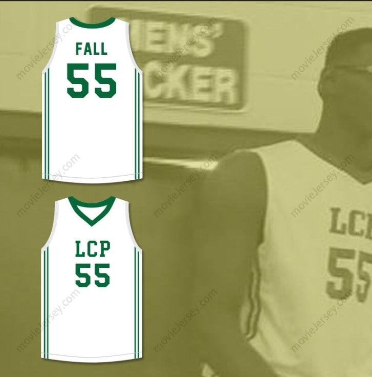 CUSTOM ANY Name Number TACKO FALL 55   WHITE BASKETBALL JERSEY Top Stitched S-6XL