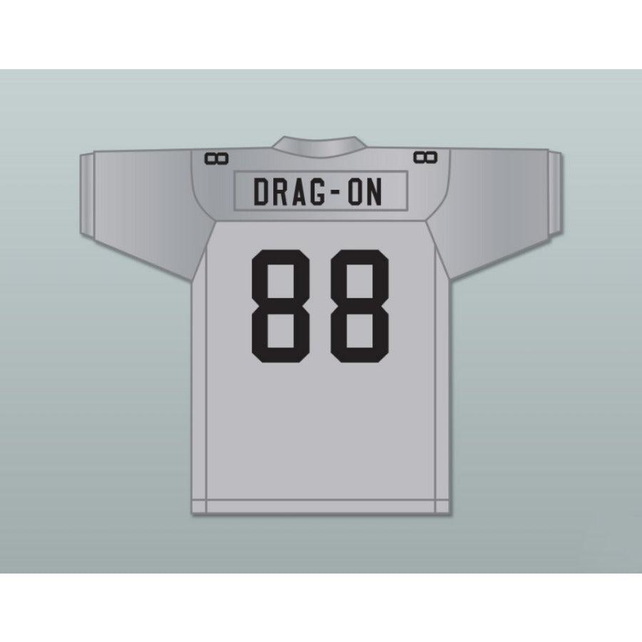 CUSTOM ANY Name Number DRAG-ON ROUGH RYDERS 88 SILVER Football Jersey Top Stitched S-6XL