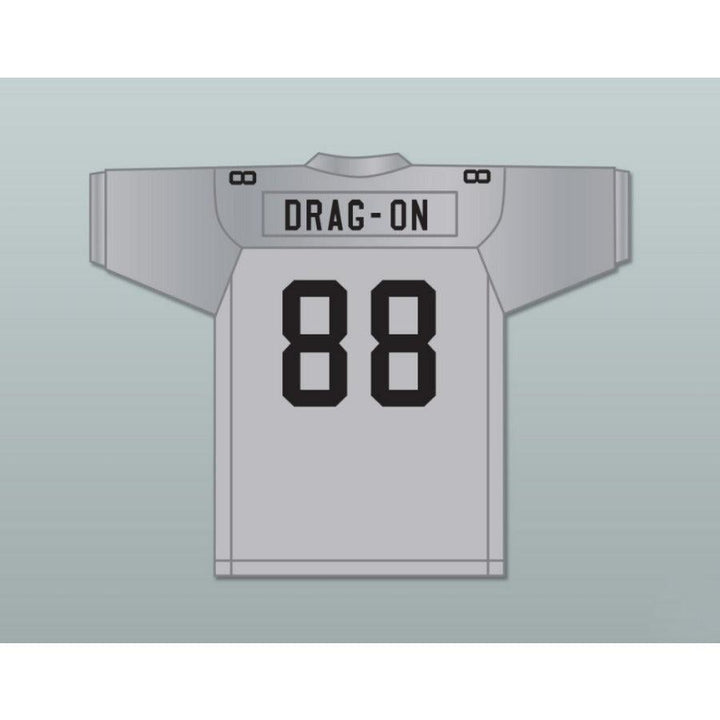CUSTOM ANY Name Number DRAG-ON ROUGH RYDERS 88 SILVER Football Jersey Top Stitched S-6XL