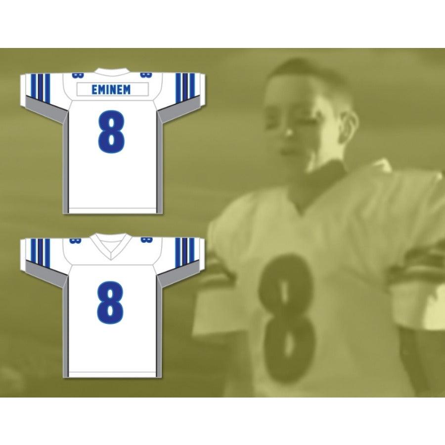 CUSTOM ANY Name Number EMINEM 8 WE MADE YOU WHITE Football Jersey Top Stitched S-6XL
