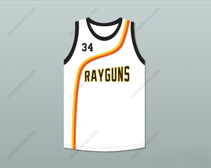 CUSTOM ANY Name Number PAUL PIERCE 34 ROSWELL RAYGUNS WHITE BASKETBALL JERSEY Top Stitched S-6XL