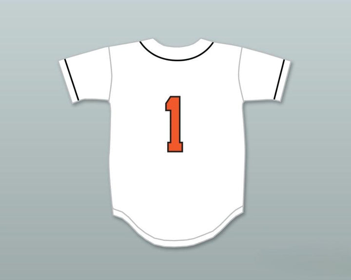 Custom Any Name Number CHRIS SALE 1  SENIOR HIGH SCHOOL DREADNAUGHTS WHITE BASEBALL JERSEY 1 Top Stitched S-6XL