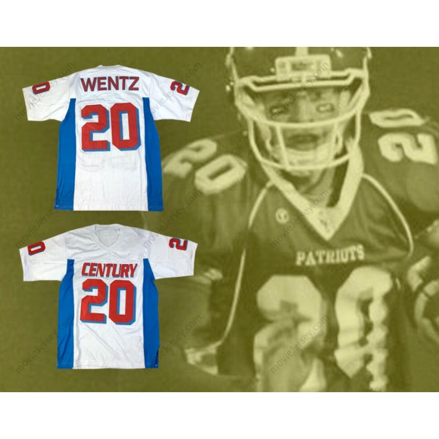 CUSTOM ANY Name Number CARSON WENTZ 20 CENTURY HIGH SCHOOL PATRIOTS RED FOOTBALL JERSEY Top Stitched S-6XL