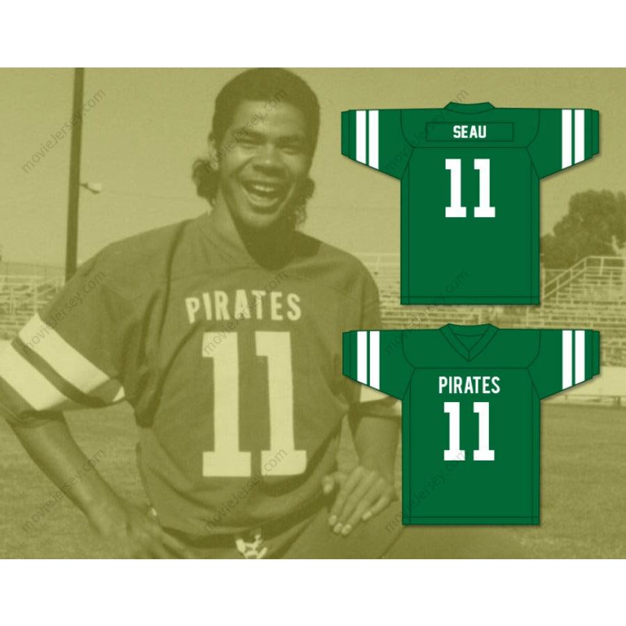 CUSTOM ANY Name Number JUNIOR SEAU 11 OCEANSIDE HIGH SCHOOL PIRATES Football Jersey Top Stitched S-6XL