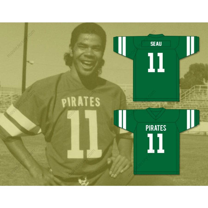 CUSTOM ANY Name Number JUNIOR SEAU 11 OCEANSIDE HIGH SCHOOL PIRATES Football Jersey Top Stitched S-6XL