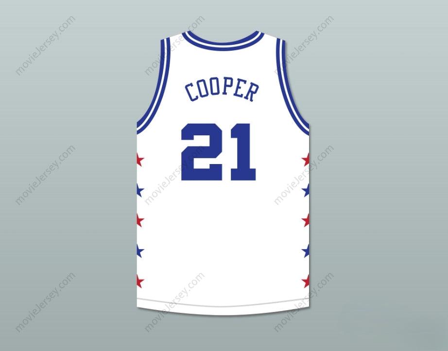 CUSTOM ANY Name Number MICHAEL COOPER 21 MAGIC JOHNSON ALL STAR GAME WHITE BASKETBALL JERSEY 1989 MIDSUMMER NIGHT'S MAGIC CHARITY EVENT Top Stitched S-6XL