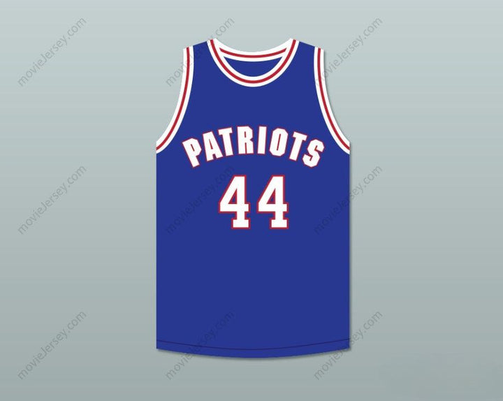 CUSTOM ANY Name Number REGGIE REYNOLDS 44 WILL FOSTER HIGH SCHOOL PATRIOTS BLUE BASKETBALL JERSEY THE RED SNEAKERS 1 Top Stitched S-6XL