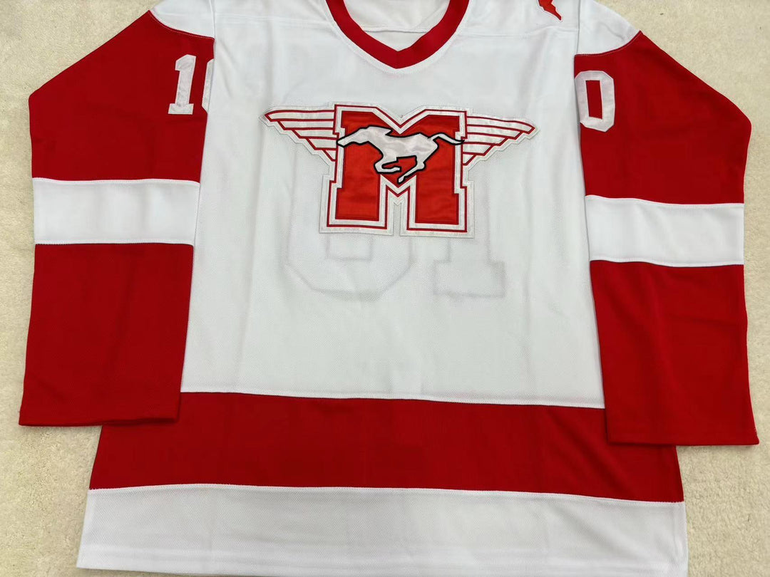 Custom Any Name Number DEAN YOUNGBLOOD HAMILTON MUSTANGS HOCKEY JERSEY YOUNGBLOOD MOVIE ROB LOWE Top Stitched S-6XL
