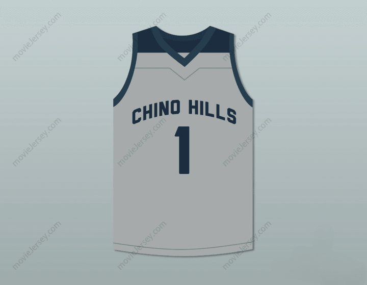 CUSTOM ANY Name Number LAMELO BALL 1   HIGH SCHOOL HUSKIES GRAY BASKETBALL JERSEY Top Stitched S-6XL