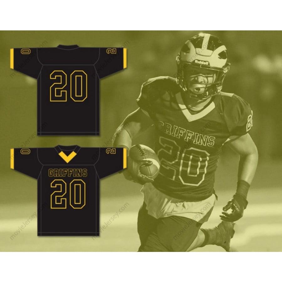 CUSTOM ANY Name Number KYREN WILLIAMS 20 ST. JOHN VIANNEY HIGH SCHOOL GRIFFINS Football Jersey Top Stitched S-6XL