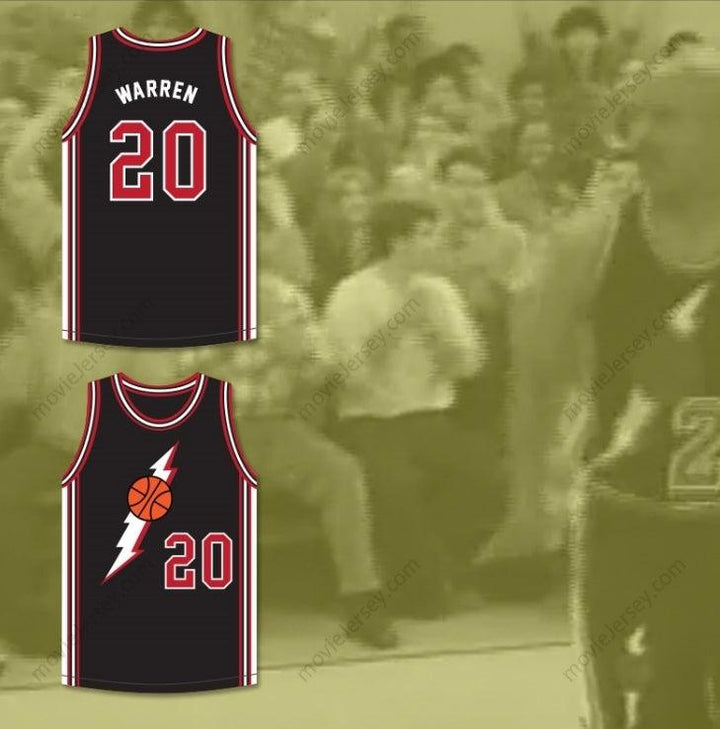 CUSTOM ANY Name Number MILTON WARREN 20 BLACK BASKETBALL JERSEY IN THE HOUSE Top Stitched S-6XL