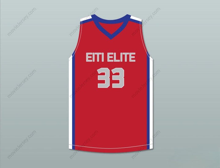 CUSTOM ANY Name Number TACKO FALL 33 EACH 1 TEACH 1 ELITE AAU RED BASKETBALL JERSEY 1 Top Stitched S-6XL