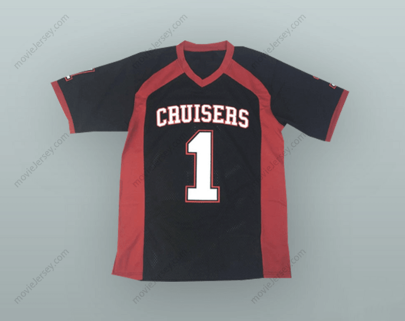CUSTOM ANY Name Number LE'VEON BELL 1  MADISON HIGH SCHOOL CRUISERS BLACK FOOTBALL JERSEY Top Stitched S-6XL
