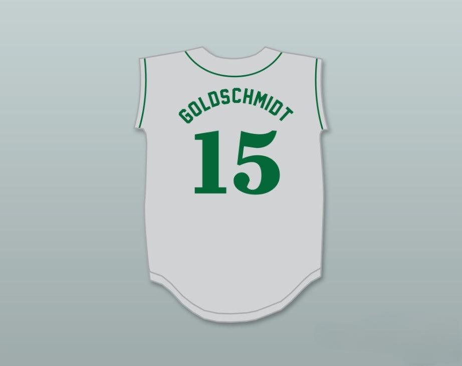 Custom Any Name Number PAUL GOLDSCHMIDT 15 THE  HIGH SCHOOL HIGHLANDERS GRAY BASEBALL JERSEY 2 Top Stitched S-6XL