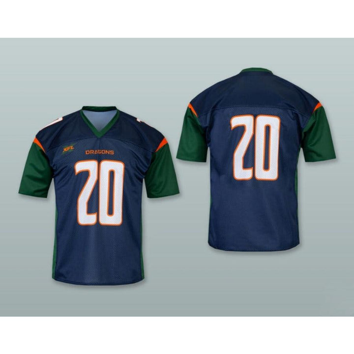 CUSTOM ANY Name Number SEATTLE 20 HOME DARK BLUE Football Jersey Top Stitched S-6XL
