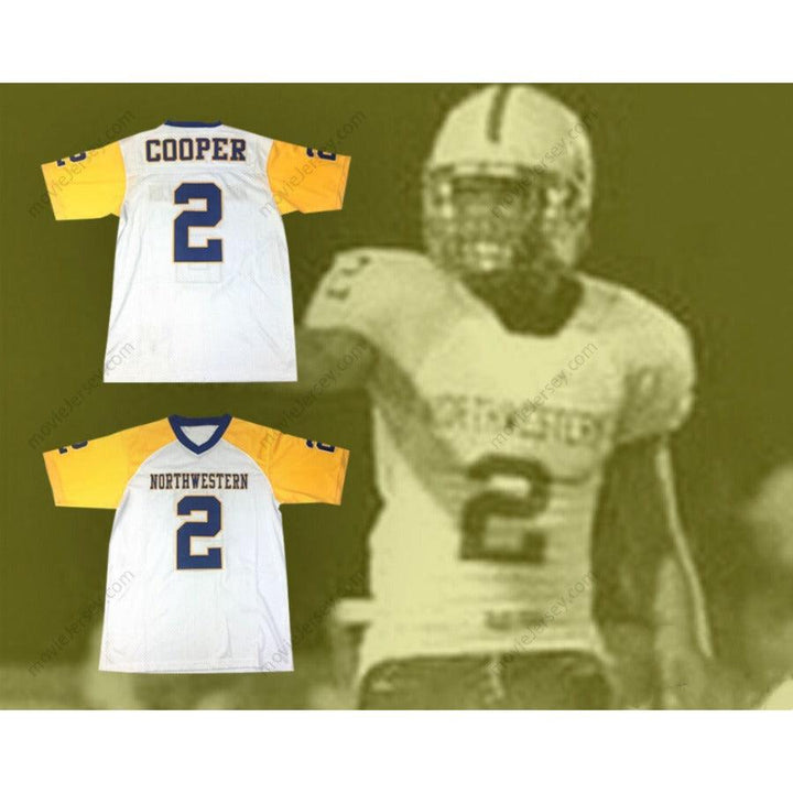 CUSTOM ANY Name Number AMARI COOPER 2  NORTHWESTERN SENIOR HIGH SCHOOL FOOTBALL JERSEY Top Stitched S-6XL
