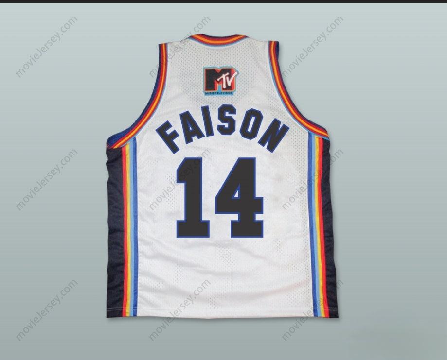 CUSTOM ANY Name Number DONALD FAISON 14 BRICKLAYERS BASKETBALL JERSEY SIXTH ANNUAL ROCK N' JOCK B-BALL JAM 1996 Top Stitched S-6XL