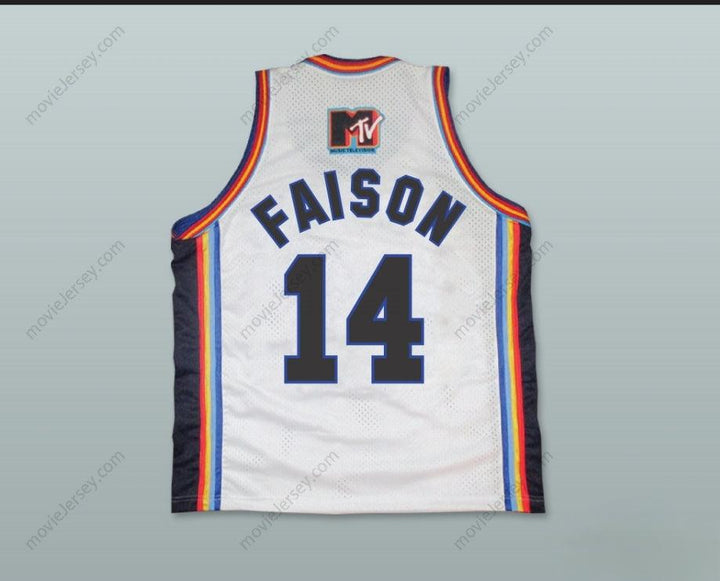 CUSTOM ANY Name Number DONALD FAISON 14 BRICKLAYERS BASKETBALL JERSEY SIXTH ANNUAL ROCK N' JOCK B-BALL JAM 1996 Top Stitched S-6XL