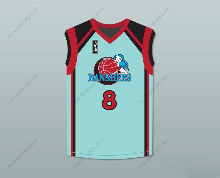 CUSTOM ANY Name Number LARKIN 8 CHARLOTTE BANSHEES HOME BASKETBALL JERSEY WITH WUBA PATCH JUWANNA MANN Top Stitched S-6XL
