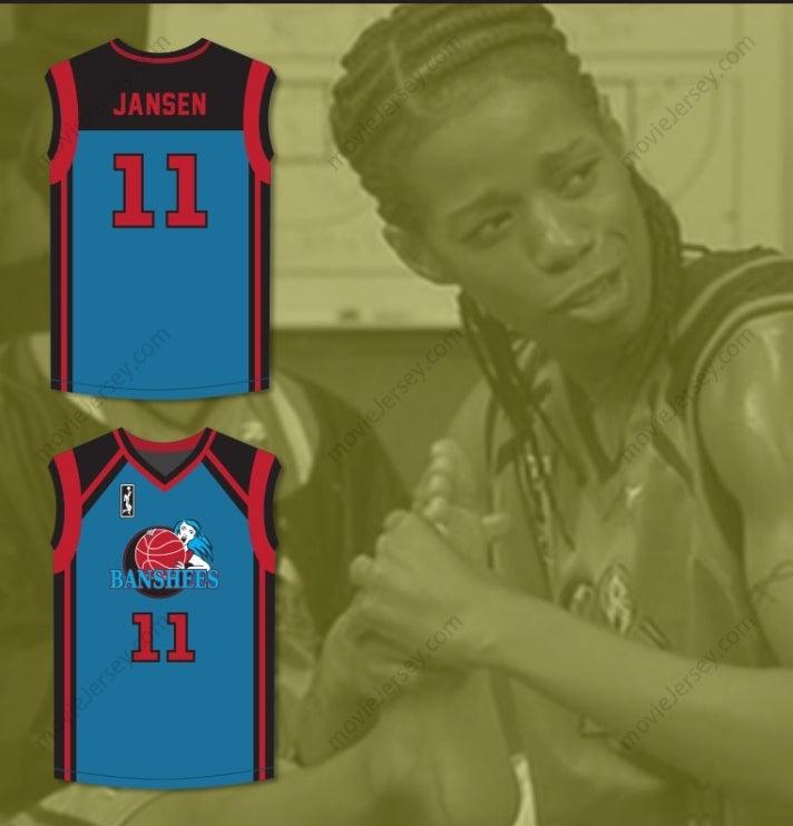 CUSTOM ANY Name Number KIM WAYANS LATISHA JANSEN 11 CHARLOTTE BANSHEES AWAY BASKETBALL JERSEY WITH WUBA PATCH JUWANNA MANN Top Stitched S-6XL
