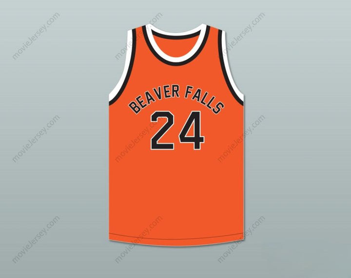 CUSTOM ANY Name Number JOE NAMATH 24 BEAVER FALLS HIGH SCHOOL TIGERS ORANGE BASKETBALL JERSEY 2 Top Stitched S-6XL
