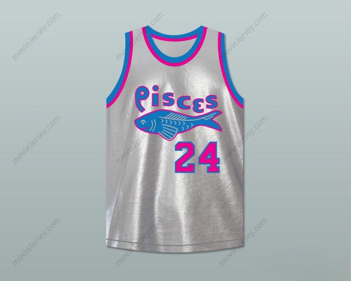 CUSTOM ANY Name Number JOSEPH 'DRIFTWOOD' HAINEY 24  PISCES BASKETBALL JERSEY THE FISH THAT SAVED  Top Stitched S-6XL