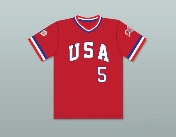 Custom Any Name Number ODDIBE MCDOWELL 5 1984 USA TEAM RED BASEBALL JERSEY Top Stitched S-6XL