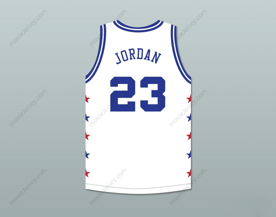 CUSTOM ANY Name Number MICHAEL  23 MAGIC JOHNSON ALL STAR GAME WHITE BASKETBALL JERSEY 1989 MIDSUMMER NIGHT'S MAGIC CHARITY EVENT Top Stitched S-6XL