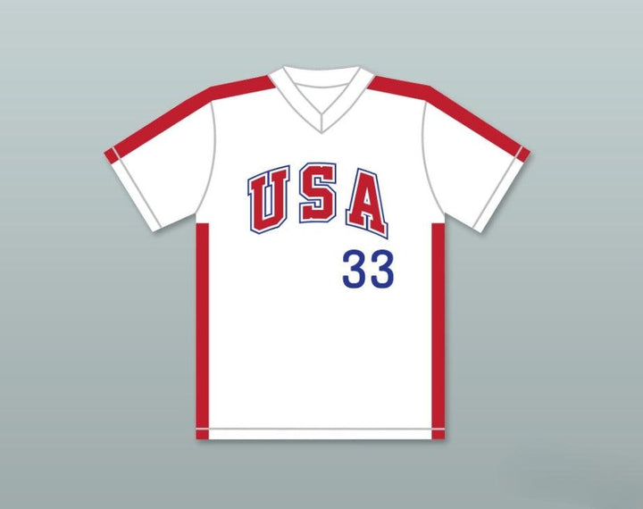 Custom Any Name Number BOB CAFFREY 33 1984 USA TEAM WHITE BASEBALL JERSEY Top Stitched S-6XL