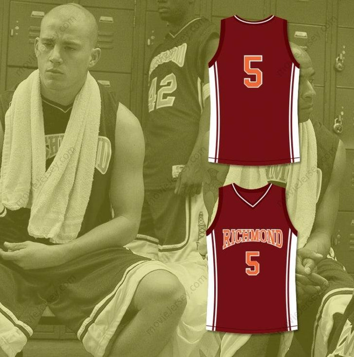 CUSTOM ANY Name Number JASON LYLE 5 RICHMOND OILERS HOME BASKETBALL JERSEY COACH CARTER Top Stitched S-6XL