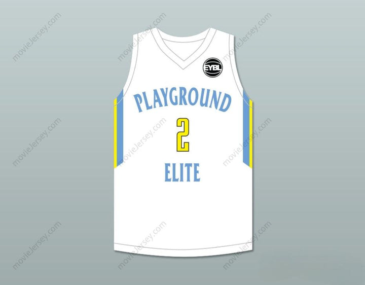 CUSTOM ANY Name Number TYLER HERRO 2 PLAYGROUND ELITE AAU WHITE BASKETBALL JERSEY WITH PATCH Top Stitched S-6XL