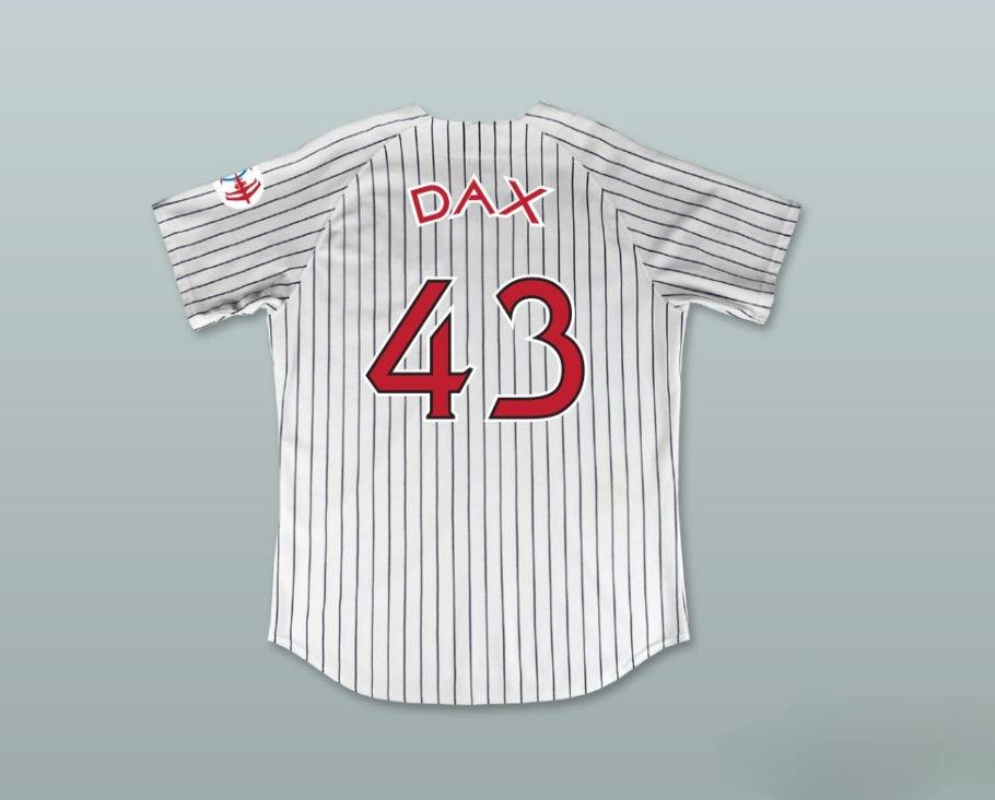 Custom Any Name Number LIEUTENANT EZRI DAX 43 DEEP SPACE NINERS WHITE PINSTRIPED BASEBALL JERSEY Top Stitched S-6XL