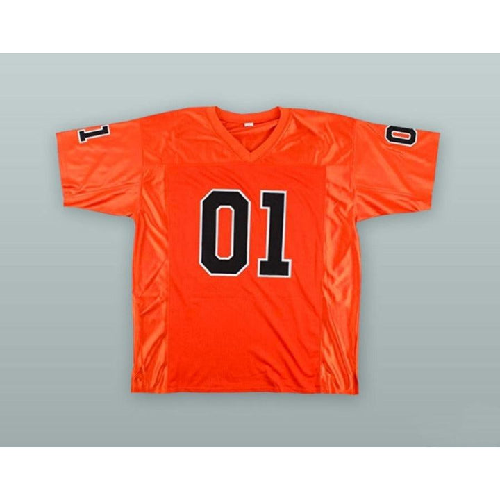 CUSTOM ANY Name Number DUKES OF HAZZARD 01 GENERAL LEE ORANGE Football Jersey Top Stitched S-6XL
