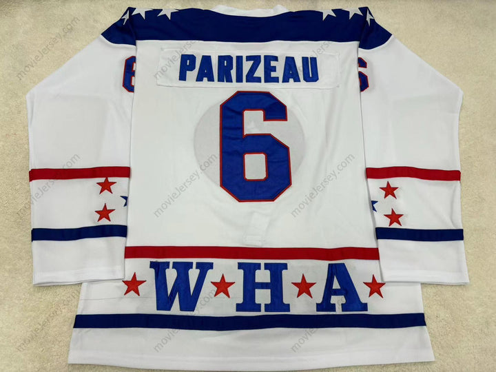 Custom Any Name Number MICHEL PARIZEAU 1977 WHA ALL-STAR HOCKEY JERSEY Stitched Top Stitched S-6XL