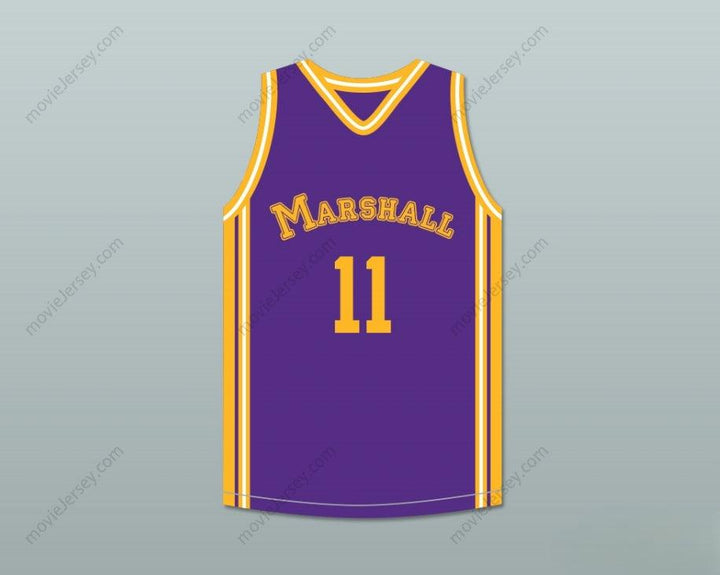 CUSTOM ANY Name Number ARTHUR AGEE 11 JOHN MARSHALL METROPOLITAN HIGH SCHOOL PURPLE BASKETBALL JERSEY HOOP DREAMS Top Stitched S-6XL