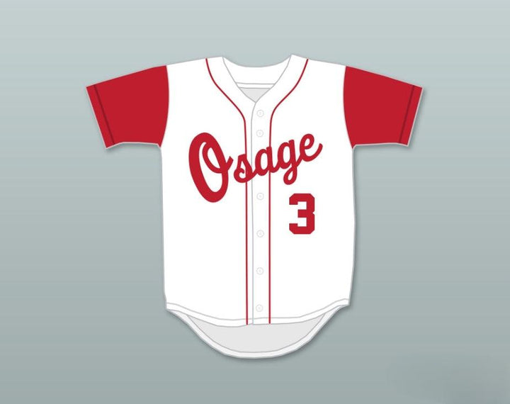 Custom Any Name Number BLAKE TREINEN 3   HIGH SCHOOL INDIANS WHITE BASEBALL JERSEY 1 Top Stitched S-6XL