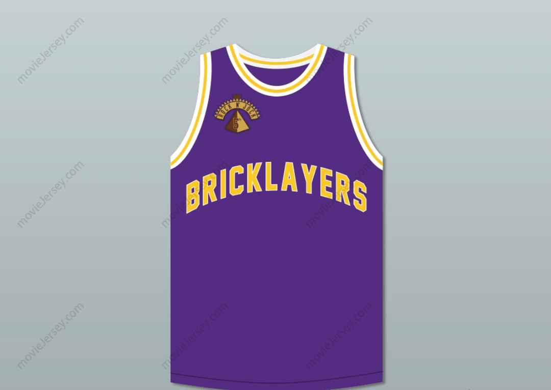 Custom Any Name Brian Shaw 2 Bricklayers Basketball Jersey 5th Annual Rock N' Jock B-Ball Jam 1995 Top Stitched S-6XL