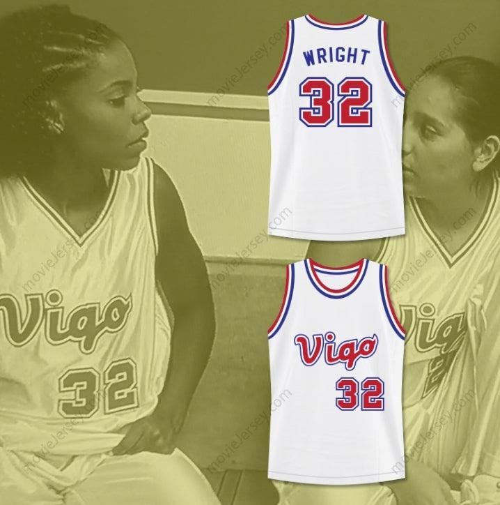CUSTOM ANY Name Number MONICA WRIGHT 32 VIGO BASKETBALL JERSEY LOVE AND BASKETBALL Top Stitched S-6XL