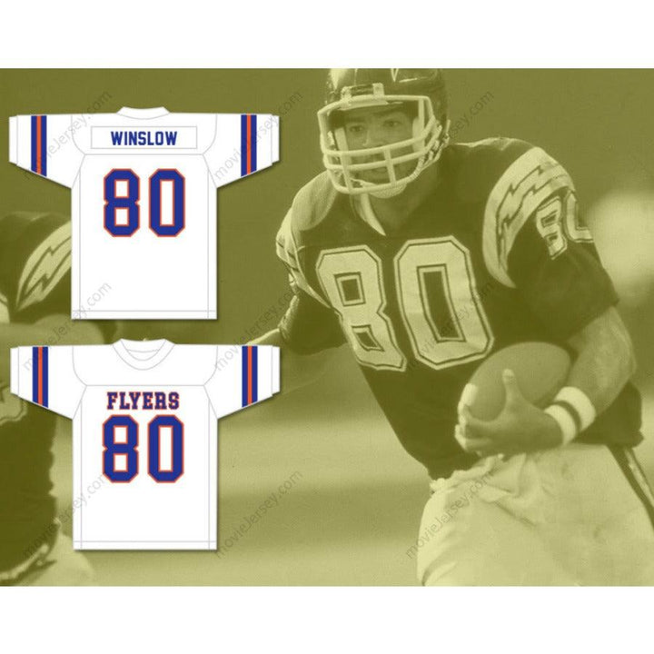 CUSTOM ANY Name Number KELLEN WINSLOW SR 80 EAST SENIOR HIGH SCHOOL FLYERS Football Jersey Top Stitched S-6XL