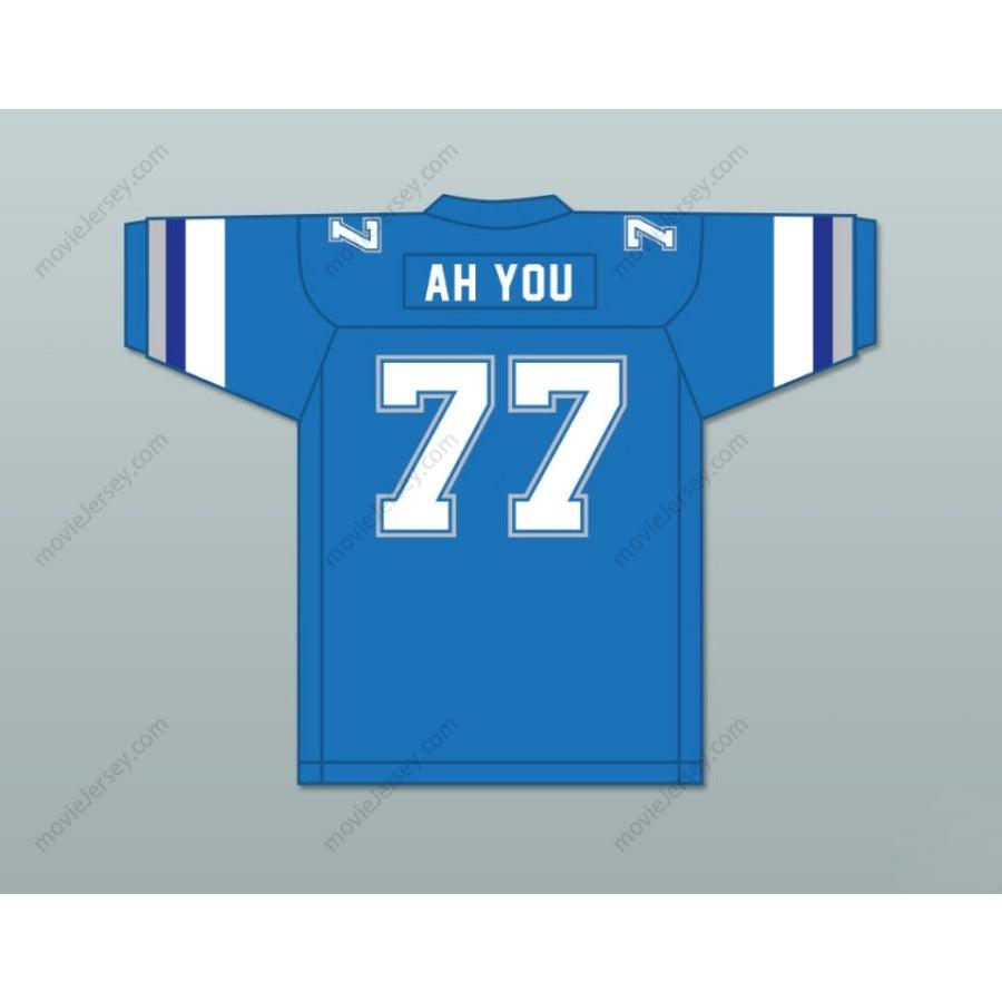 CUSTOM ANY Name Number 1983 USFL JUNIOR AH YOU 77 BOSTON BREAKERS ROAD Football Jersey Top Stitched S-6XL