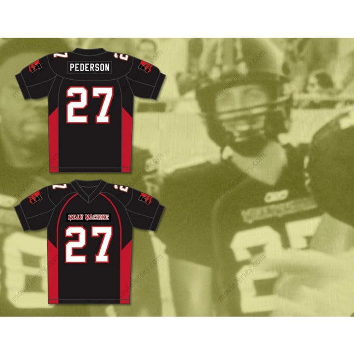 CUSTOM ANY Name Number 27 PEDERSON MEAN MACHINE CONVICTS FOOTBALL JERSEY INCLUDES PATCHES Football Jersey Top Stitched S-6XL